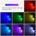 D88 5V 2.5W Car Colorful Starry Sky Atmosphere Lamp without Remote Control, D88 without Remote Control