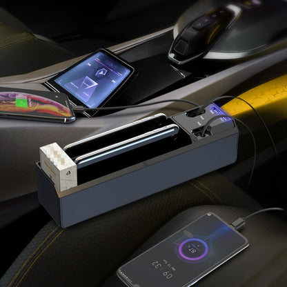 USB-C / Type-C + 8PIN Interface Car Multi-functional Cup Holder Seat Gap Side Storage Box, USB-C / Type-C + 8PIN