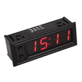 3 in 1 Car High-precision Electronic LED Luminous Clock + Thermometer + Voltmeter, 3 in 1 Red, 3 in 1 Green, 3 in 1 Blue