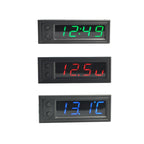 3 in 1 Car High-precision Electronic LED Luminous Clock + Thermometer + Voltmeter, 3 in 1 Red, 3 in 1 Green, 3 in 1 Blue
