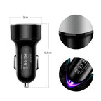 JMG-C016A 5V 3.1A Car Dual USB Charger with LED Display, JMG-C016A (Blue), JMG-C016A (Red), JMG-C016A (Silver), JMG-C016A (Black), JMG-C016A (Gold)