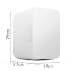 8L 37-48W Car / Home Mini Refrigerator, EU Plug, White, Pink, Blue