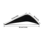 4 PCS Car Modified ABS Rear Wing Side Spoiler Lip for Chevrolet Corvette, For Chevrolet Corvette