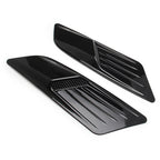 2 PCS Car Decorative Air Flow Intake Scoop Bonnet Side Fender Vent Hood Set for Ford Mustang 2015-2017, Bright Black, For Ford Mustang 2015-2017, Bright Black