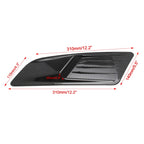 2 PCS Car Decorative Air Flow Intake Scoop Bonnet Side Fender Vent Hood Set for Ford Mustang 2015-2017, Carbon Fiber, For Ford Mustang 2015-2017, Carbon Fiber