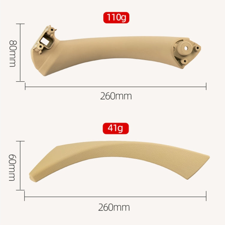 Car Right Side Inner Armrest Door Handle Assembly for BMW E90 2005-2012, Left and Right Drive Universal, Right Handle Assembly (Beige), Right Handle Assembly (Black), Right Handle Assembly (Grey)