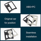 Car Carbon Fiber Central Control Storage Box Square Cover 2046800107 for Mercedes-Benz C-Class W204 2007-2014, Left Driving, Square Carbon Fiber