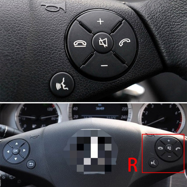 Car Multi-functional Steering Wheel Right Switch Button for Mercedes-Benz W204 / W212 / X204 2008-2015, Left and Right Drive Universal, Right Switch Button (Beige), Right Switch Button (Brown), Right Switch Button (Black), Right Switch Button (Grey)