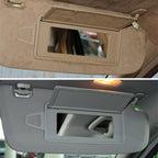 Car Front Row Right Sun Visor Makeup Mirror for Mercedes-Benz S Class W220 1998-2005, Left and Right Drive Universal, Right (Black), Right (Grey), Right (Beige)