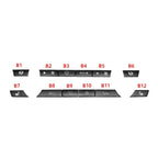Car Air Conditioner Panel Switch Button 12-button 61319313923 for BMW  F10 / F07 / F02, 12-button