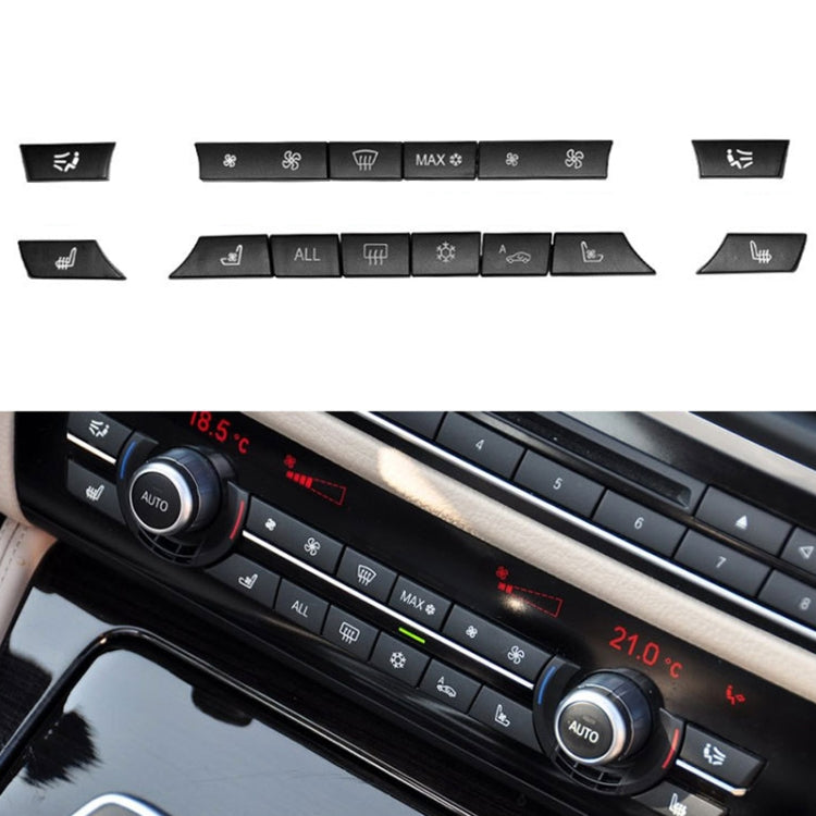 Car Air Conditioner Panel Switch Button 14-button 61319313923 for BMW F10 / F07 / F02, 14-button