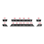 Car Air Conditioner Panel Switch Button 14-button 61319313923 for BMW F10 / F07 / F02, 14-button