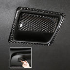 2 in 1 Car Carbon Fiber Front Passenger Seat Storage Box Switch Decorative Sticker for Buick Regal 2017-2021, Front Passenger Seat Storage Box