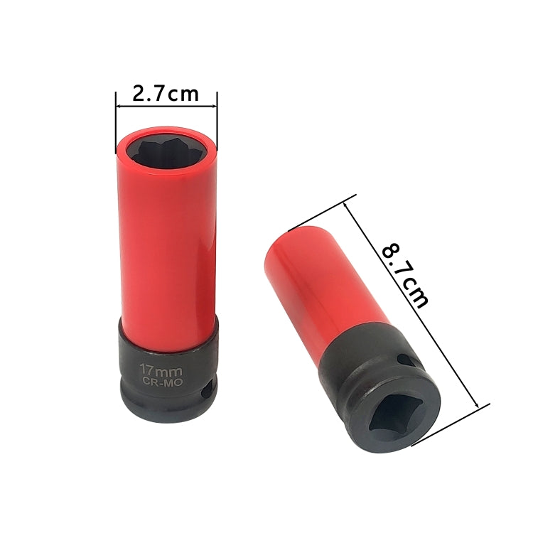ZK-059 Car 17mm Protective Wheel Lug Nut Socket with Plastic Sleeve for Mercedes-Benz S Class, ZK-059