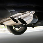 Universal Car Styling Stainless Steel Elbow Exhaust Tail Muffler Tip Pipe, Inside Diameter: 6cm, Elbow Inside Diameter: 6cm (Silver), Elbow Inside Diameter: 6cm (Grey), Elbow Inside Diameter: 6cm (Blue)
