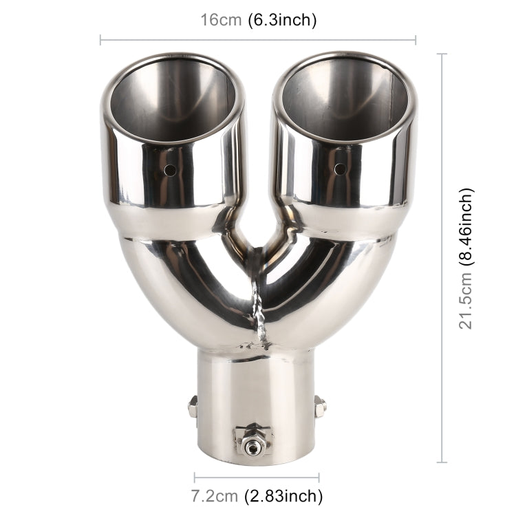 Universal Car Styling Stainless Steel Straight Exhaust Tail Muffler Tip Pipe, Inside Diameter: 7.2cm, Straight Inside Diameter: 7.2cm(Silver), Straight Inside Diameter: 7.2cm (Grey), Straight Inside Diameter: 7.2cm (Blue)