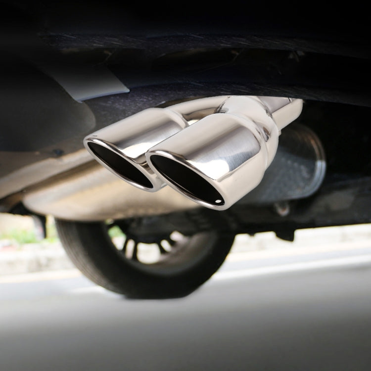 Universal Car Styling Stainless Steel Straight Exhaust Tail Muffler Tip Pipe, Inside Diameter: 6cm, Straight Inside Diameter: 6cm(Silver), Straight Inside Diameter: 6cm (Grey), Straight Inside Diameter: 6cm (Blue)