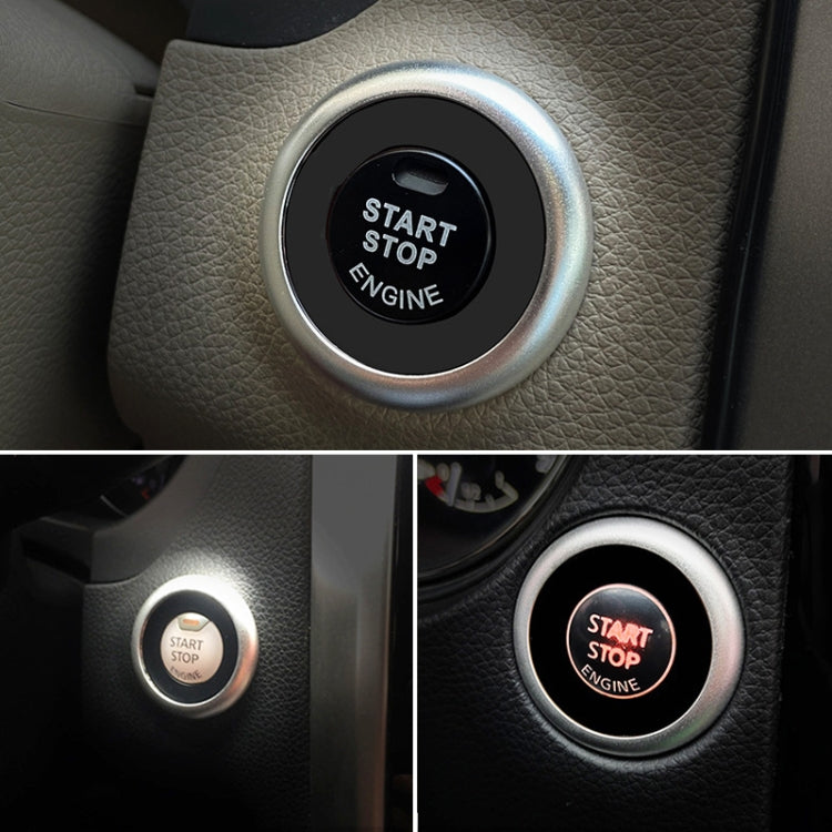 Car Engine Start Key Push Button Ring Trim Sticker Decoration for Infiniti Q50L/QX50/Q70/QX60/Q60, For Infiniti Q50L (Red), For Infiniti Q50L (Silver), For Infiniti Q50L (Black), For Infiniti Q50L (Blue)