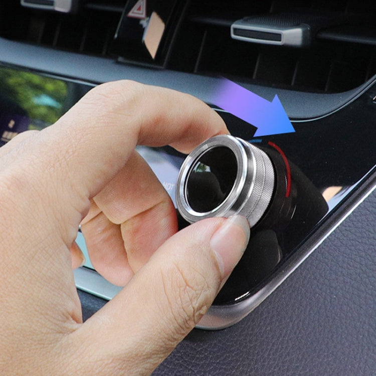 2 PCS Car Metal Air Conditioner Knob Case for Toyota Corolla / Levin / Allion / Yaris 2019-2021, For Toyota Corolla (Silver), For Toyota Corolla (Black), For Toyota Corolla (Blue), For Toyota Corolla (Purple), For Toyota Corolla (Red)