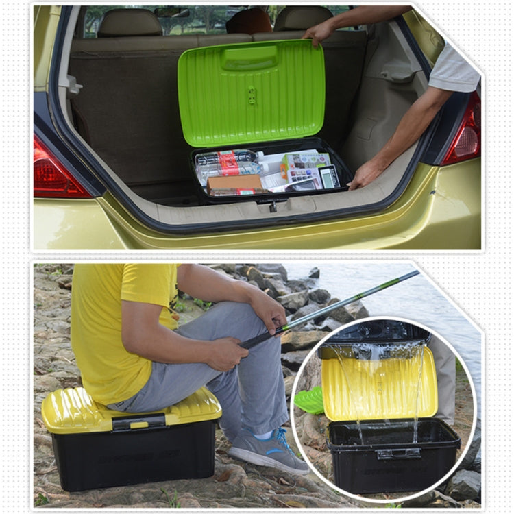 3R-2001 Car / Household Storage Box Sealed Box, Capacity: 30L, 30L (Yellow), 30L (Black), 30L (Pink), 30L (Green), 30L (Blue)