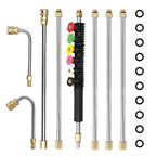8 in 1 Car Wash High Pressure Spray Nozzle Cleaning Extension Rod, 8 in 1 Spray Nozzle