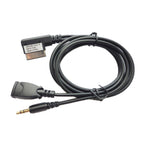 Car AMI AUX Audio Cable AUX + USB Charging + Mobile Music for Mercedes-Benz, For Mercedes-Benz (USB)