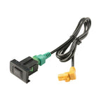 Car Center Console CD Reserved Position Modified USB Port 3.3x2.3cm + Cable Wiring Harness for Volkswagen / Audi / Skoda, Cable Length: 1m, 3.3 x 2.3cm, Cable Length: 1m