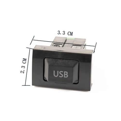 Car Center Console CD Reserved Position Modified USB Port 3.3x2.3cm + Cable Wiring Harness for Volkswagen / Audi / Skoda, Cable Length: 1m, 3.3 x 2.3cm, Cable Length: 1m