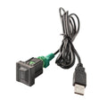 Car Center Console CD Reserved Position Modified 2.6x2.3cm USB Interface Conversion Cable Wiring Harness for Volkswagen / Audi / Skoda, Cable Length: 1m, 2.6x2.3cm, Cable Length: 1m