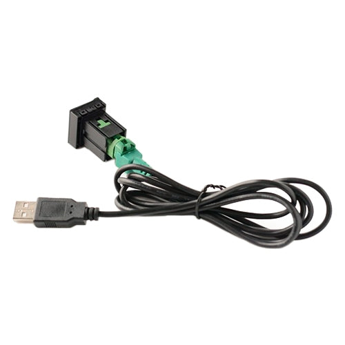 Car Center Console CD Reserved Position Modified 2.6x2.3cm USB Interface Conversion Cable Wiring Harness for Volkswagen / Audi / Skoda, Cable Length: 1m, 2.6x2.3cm, Cable Length: 1m