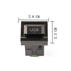 Car Center Console CD Reserved Position Modified 2.6x2.3cm USB Interface Conversion Cable Wiring Harness for Volkswagen / Audi / Skoda, Cable Length: 1m, 2.6x2.3cm, Cable Length: 1m