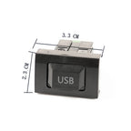 Car Center Console CD Reserved Position Modified 3.3 x 2.3cm USB Interface Conversion Cable  for Volkswagen / Audi / Skoda, Cable Length: 1m, 3.3 x 2.3cm, USB Cable Length: 1m