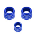 3 PCS / Set Air Conditioning Knob Metal Decorative Ring for BMW X3 / X4 / 5 Series / 7 Series / 6 Series GT, For BMW X3 / X4(Blue), For BMW X3 / X4(Red), For BMW X3 / X4(Silver)