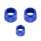 3 PCS / Set Air Conditioning Knob Metal Decorative Ring for BMW X3 / X4 / 5 Series / 7 Series / 6 Series GT, For BMW X3 / X4(Blue), For BMW X3 / X4(Red), For BMW X3 / X4(Silver)