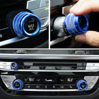 3 PCS / Set Air Conditioning Knob Metal Decorative Ring for BMW X3 / X4 / 5 Series / 7 Series / 6 Series GT, For BMW X3 / X4(Blue), For BMW X3 / X4(Red), For BMW X3 / X4(Silver)