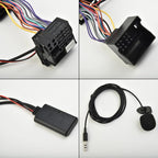 Car AUX Bluetooth Audio Cable + MIC for BMW E60, For BMW E60(MIC)
