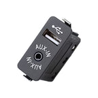 Car AUX + USB Interface Switch Interface Panel for BMW X3 X4 X5 X6, For BMW X3 X4 X5 X6