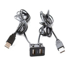 Car Universal Modified Dual USB Interface Charging Cable Switch Holder for Alpine / Pioneer, USB+USB