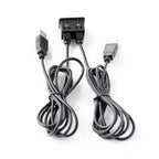Car Universal Modified Dual USB Interface Charging Cable Switch Holder for Alpine / Pioneer, USB+USB