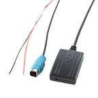 Car AUX Wireless Bluetooth Music Audio Cable + MIC Phone Control Change Song for Alpine KCE-236B 9870/9872, For Alpine KCE-236B 9872