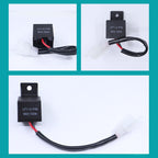 Motorcycle 2PIN with Wire Sealing Rubber Relay LED Light Control Turn Signal, 2PIN