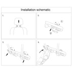 CSJY-3001 Car Children Safety Seat LATCH Interface Bracket Headrest Fixer, CSJY-3001
