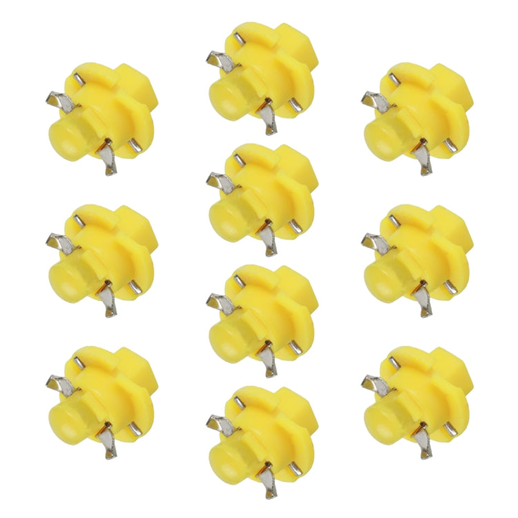 10 PCS B8.4 0.2W DC12V Wedge Instrument Panel COB LED Light Dashboard Gauge Cluster Indicator Lamp Bulb, B8.4 (Yellow Light), B8.4 (Ice Blue Light), B8.4 (Blue Light), B8.4 (Pink Light), B8.4 (Green Light), B8.4 (Red Light), B8.4 (White Light)