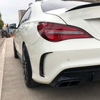 Car Rear Bumper Wind Knife Blade Decoration Sticker for Mercedes-Benz CLA200/220/250/260, Rear Wind Knife For Mercedes-Benz CLA200(Black), Rear Wind Knife For Mercedes-Benz CLA200(Carbon Fiber Black)