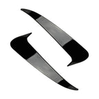 Car Rear Bumper Air Outlet Wind Knife Blade Decoration Sticker Strip for Mercedes-Benz C Class W205, Rear Wind Knife For Mercedes-Benz C Class(Black), Rear Wind Knife For Mercedes-Benz C Class(Carbon Fiber Black)