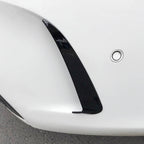 Car Rear Bumper Air Outlet Wind Knife Blade Decoration Sticker Strip for Mercedes-Benz C Class W205, Rear Wind Knife For Mercedes-Benz C Class(Black), Rear Wind Knife For Mercedes-Benz C Class(Carbon Fiber Black)