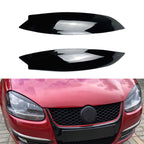 Car Headlight Eyebrow Decoration Sticker for Volkswagen Golf 5, Headlight Eyebrow For Volkswagen Golf 5 (Black), Headlight Eyebrow For Volkswagen Golf 5 (Carbon Fiber Black)