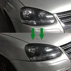 Car Headlight Eyebrow Decoration Sticker for Volkswagen Golf 5, Headlight Eyebrow For Volkswagen Golf 5 (Black), Headlight Eyebrow For Volkswagen Golf 5 (Carbon Fiber Black)