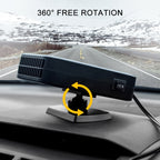 12V Car Hollow Heater Multifunctional Front Windshield Defroster and Demister, 12V (Orange), 24V (Red)