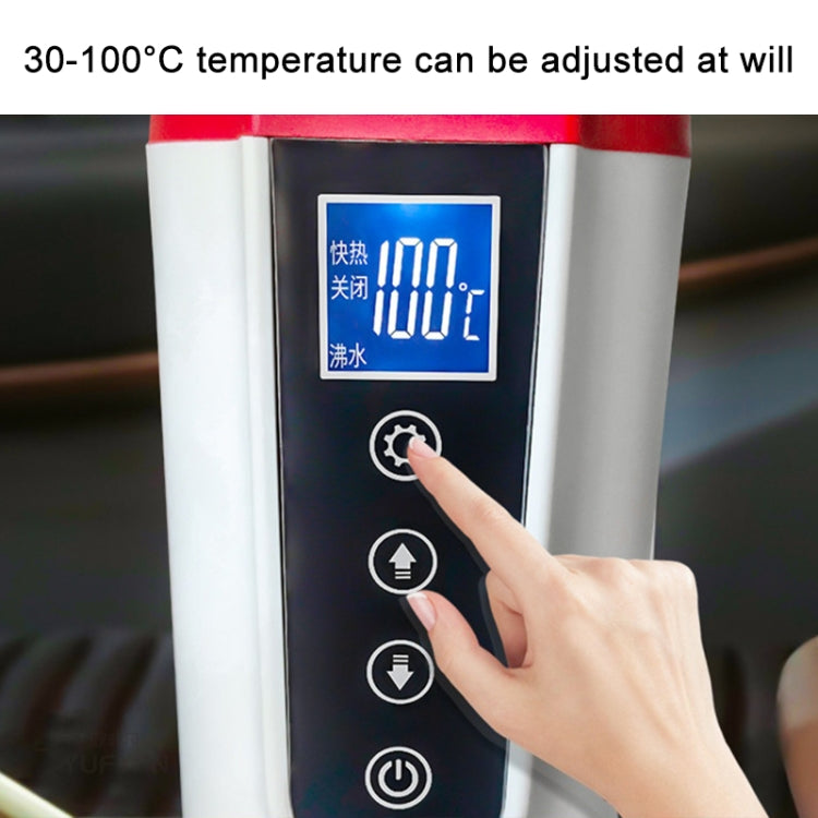 Car Heating Water Cup Large Display Smart Stainless Steel Electric Kettle, Large Display (Black), Large Display (White)